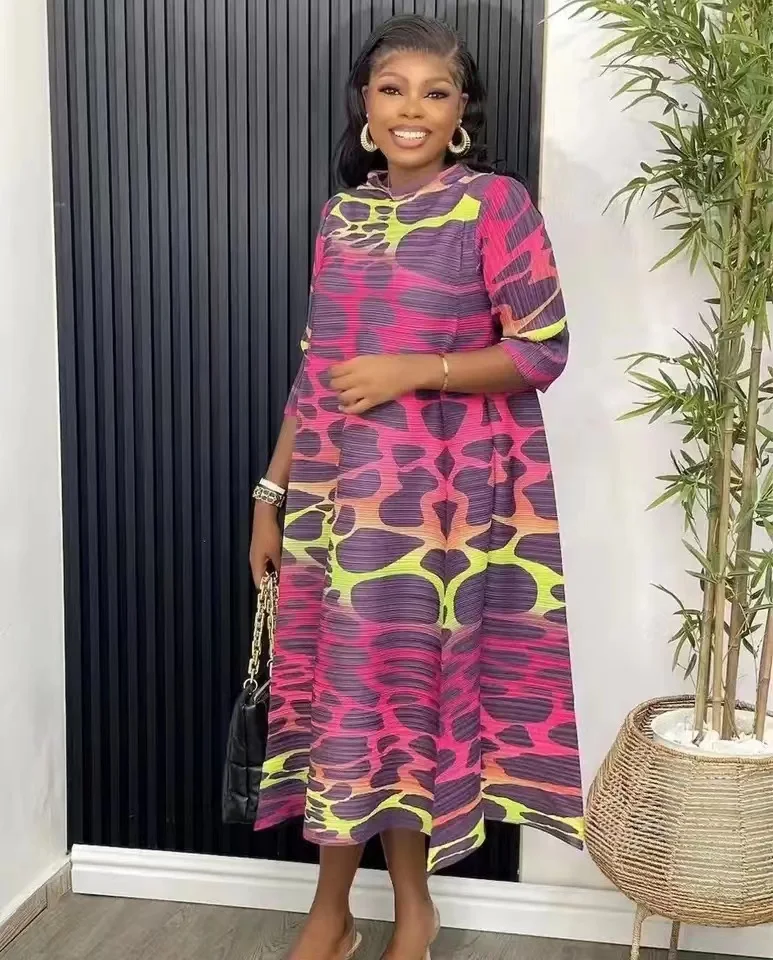 2023 New Geometric Printed Pleated Dress For Women Contrast Color Loose Elegant Dresses Female Festival Clothing
2023 New Geometric Printed Pleated Dress For Women Contrast Color Loose Elegant Dresses Female Festival Clothing