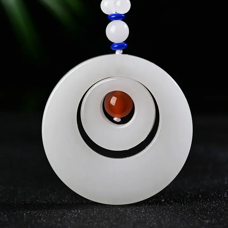 Quality New Natural White Gold Silk Pendant Noble Jade Necklace Jewelry Accessories Neck Decoration Handicrafts Sweater Chain
Quality New Natural White Gold Silk Pendant Noble Jade Necklace Jewelry Accessories Neck Decoration Handicrafts Sweater Chain