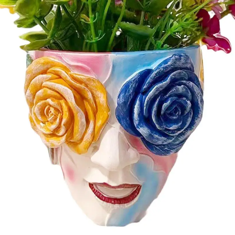 Face Planter Rose Eyes Colorful Abstract Beauty Face Flower Pot Resin Quirky Succulent Planter For Indoor Outdoor Plants Flower
Face Planter Rose Eyes Colorful Abstract Beauty Face Flower Pot Resin Quirky Succulent Planter For Indoor Outdoor Plants Flower