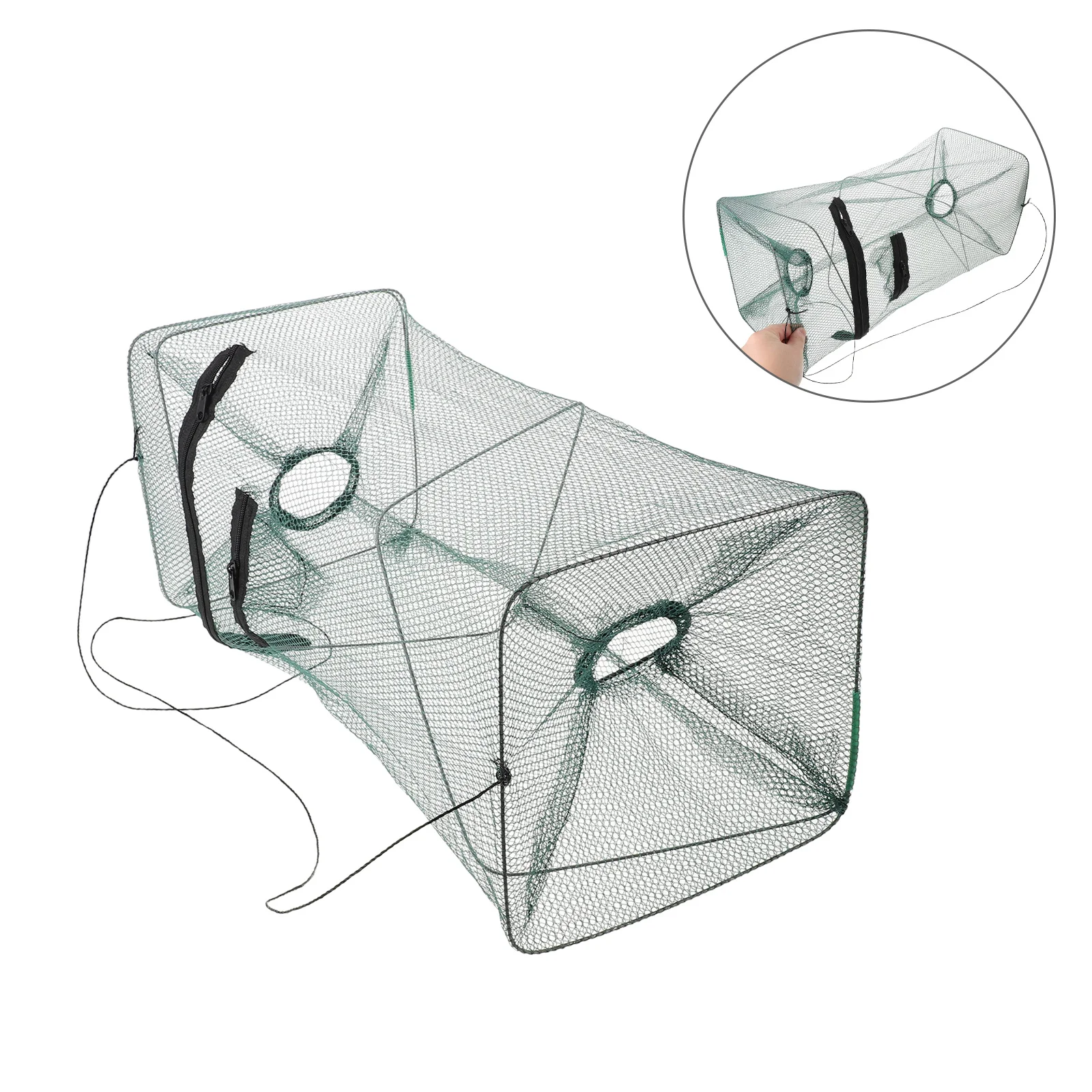 Foldable Shrimp Cage 45x21cm Nylon Collapsible Crab Trap for Lobster Crayfish Portable Fishing Basket Efficient Bait Mechanism
Foldable Shrimp Cage 45x21cm Nylon Collapsible Crab Trap for Lobster Crayfish Portable Fishing Basket Efficient Bait Mechanism