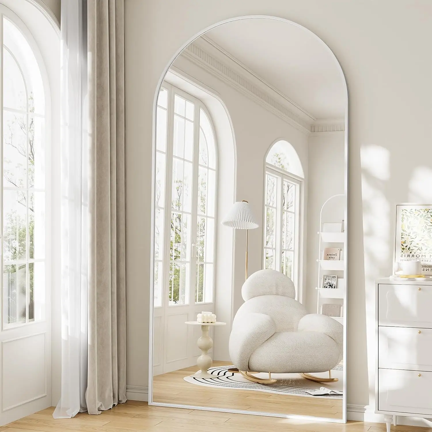 Mirror Full Length, 78"x35" Oversized Arched Floor Full Length Mirror with Stand, Room Decor Big Full Body Floor Mirror with HD
Mirror Full Length, 78"x35" Oversized Arched Floor Full Length Mirror with Stand, Room Decor Big Full Body Floor Mirror with HD