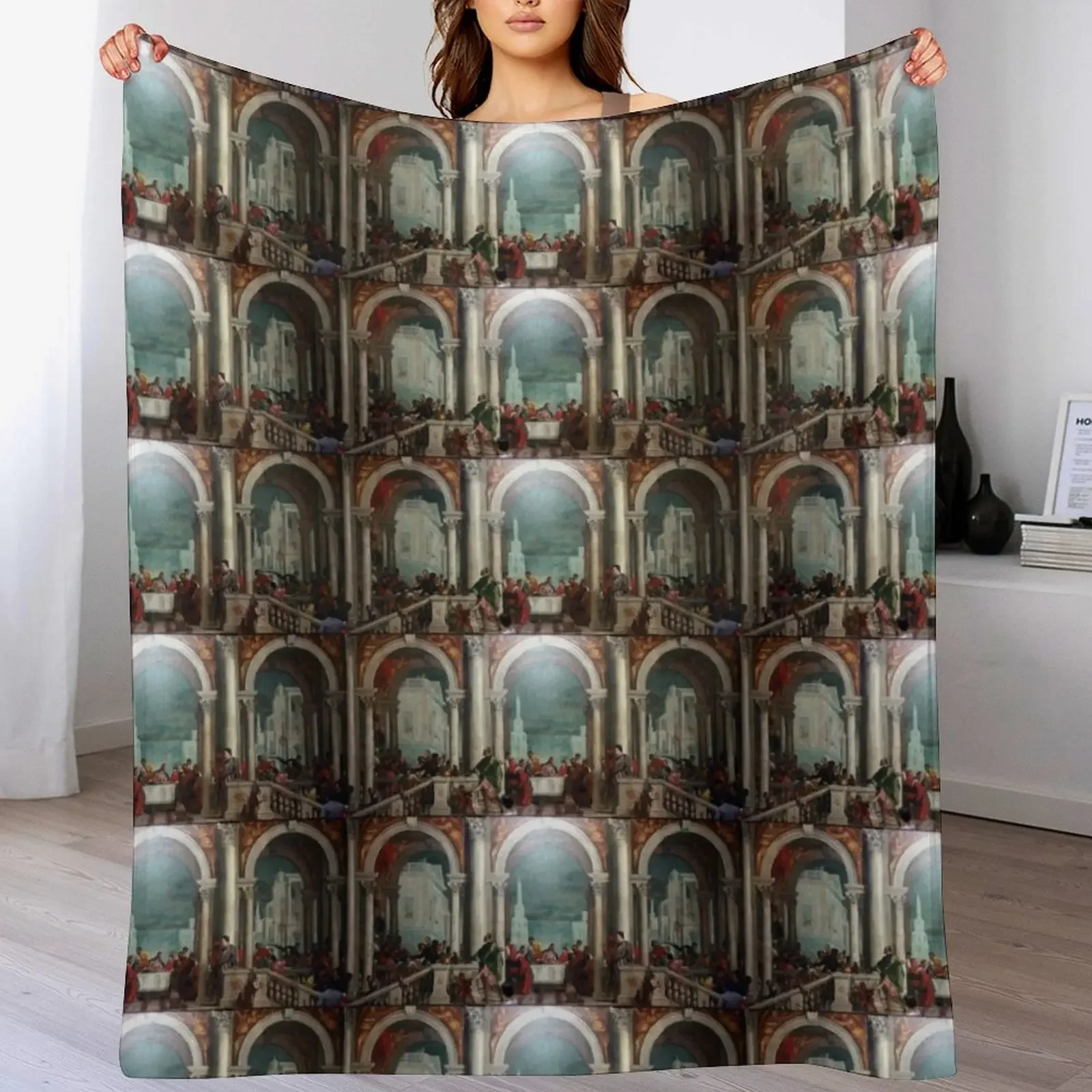 Feast in the House of Levi by Paolo Veronese Throw Blanket Warm Accent Blanket for Living Room Decoration
Feast in the House of Levi by Paolo Veronese Throw Blanket Warm Accent Blanket for Living Room Decoration