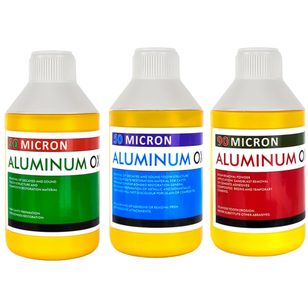 Dental Aluminum Oxide Sandblasting Powder 30μm 50μm 90μm High Purity Extra Fine Abrasive Powder for Dental Air Polisher 460g
Dental Aluminum Oxide Sandblasting Powder 30μm 50μm 90μm High Purity Extra Fine Abrasive Powder for Dental Air Polisher 460g