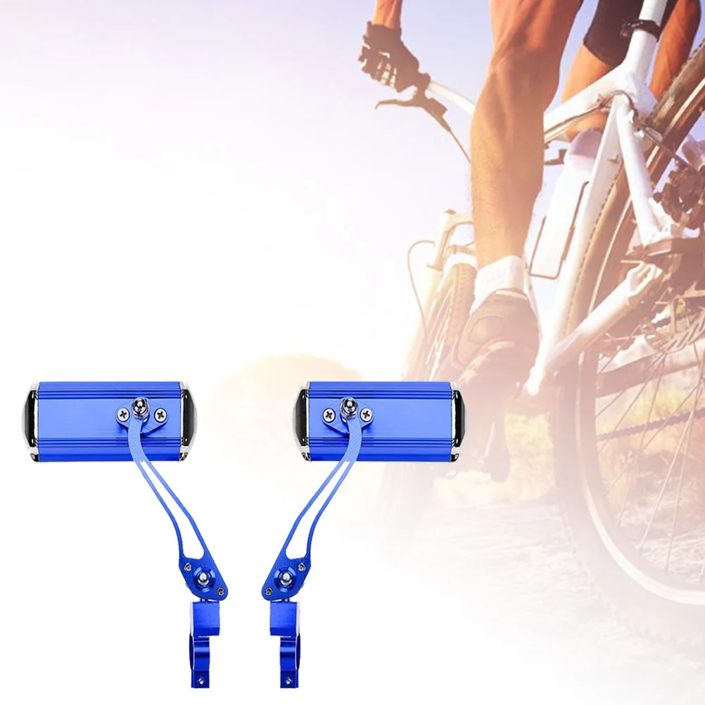 Pair 360 Degree Bike Rear View Mirrors Super Clear Lightweight Blast-Resistant Wide Angle Adjustable Handlebar Mirrors Blue
Pair 360 Degree Bike Rear View Mirrors Super Clear Lightweight Blast-Resistant Wide Angle Adjustable Handlebar Mirrors Blue