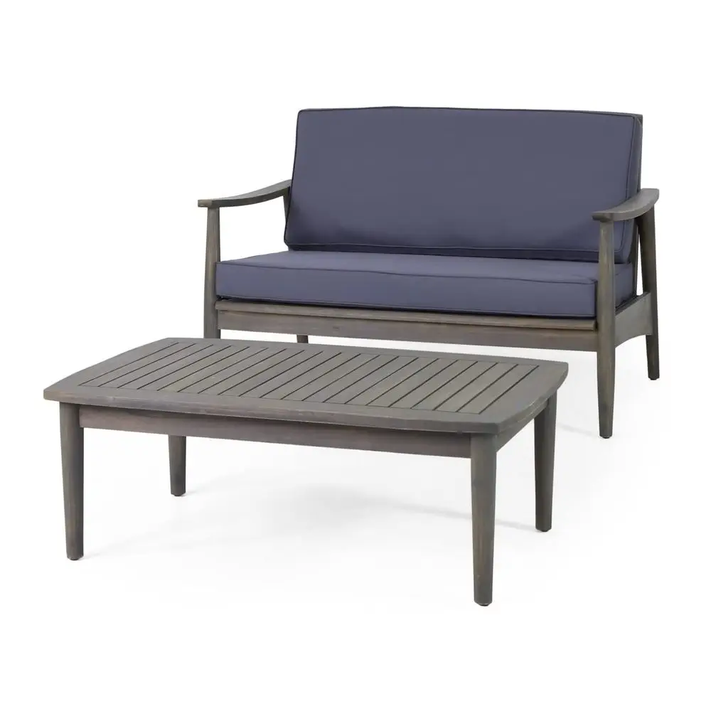 Willowbrook Outdoor 2pc Chat Set Acacia Wood Gray
Willowbrook Outdoor 2pc Chat Set Acacia Wood Gray