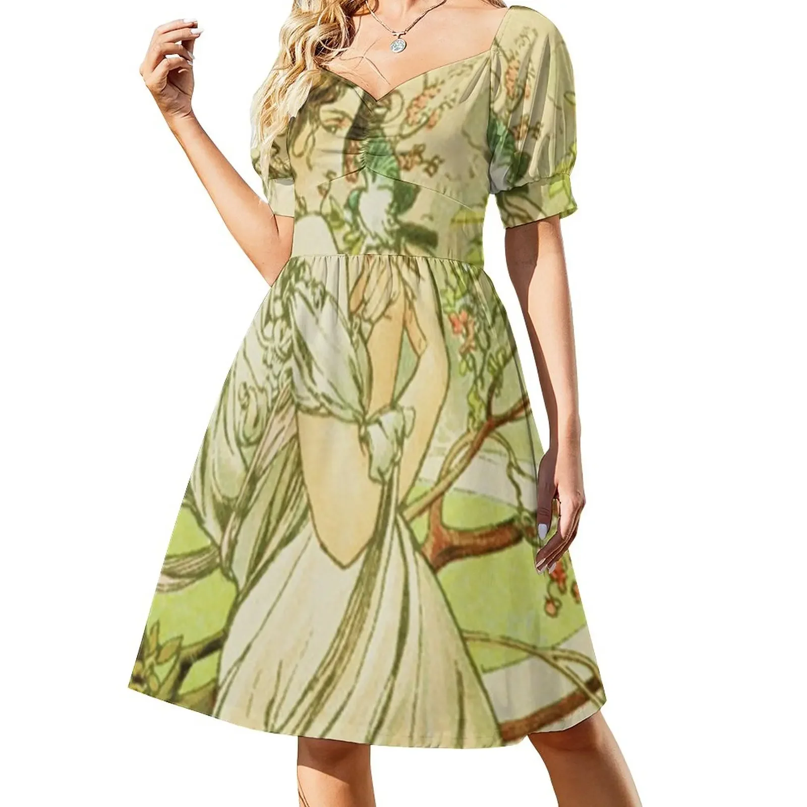 HD May from the 1889 Calendar by Alphonse Mucha Short-Sleeved Dress womans clothing long dresses for women
HD May from the 1889 Calendar by Alphonse Mucha Short-Sleeved Dress womans clothing long dresses for women