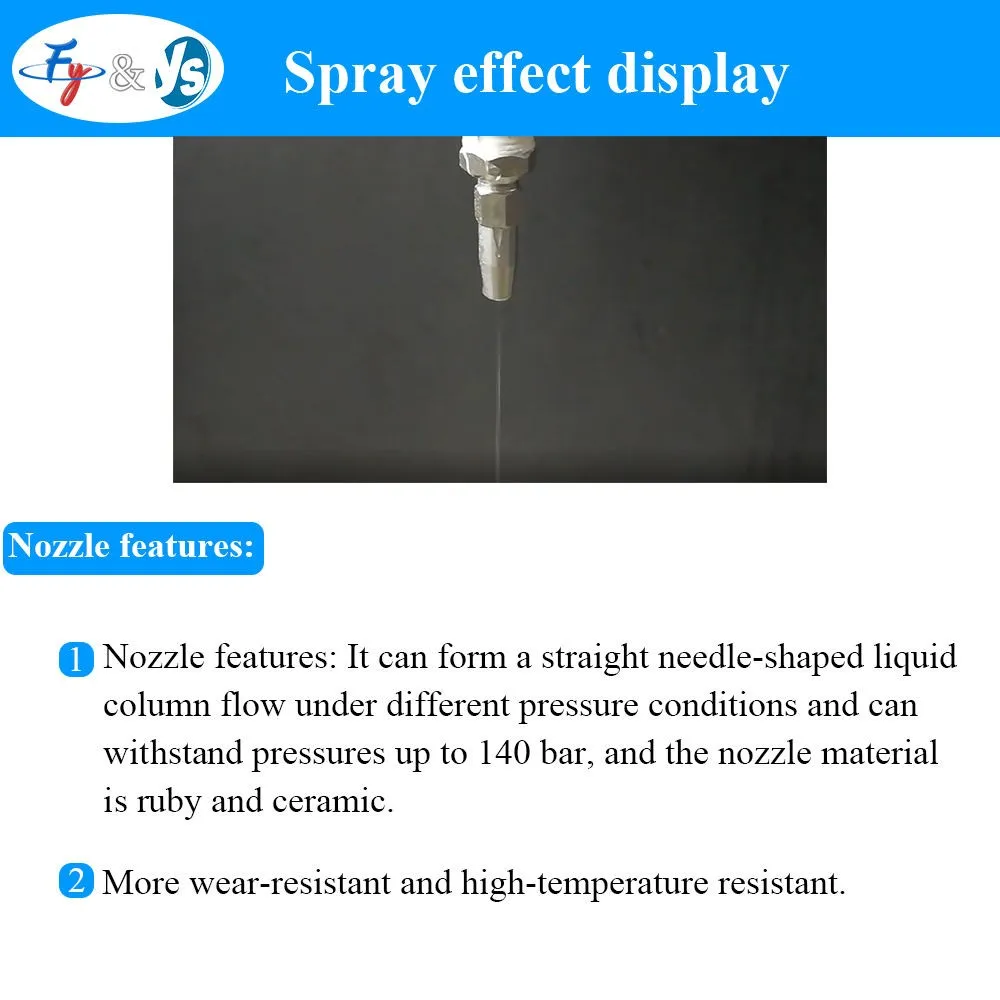Stainless Steel Ruby Water Needle Nozzle High Pressure Water Jet Straight Liquid Column Flow Paper Mill Cutting Nozzle
Stainless Steel Ruby Water Needle Nozzle High Pressure Water Jet Straight Liquid Column Flow Paper Mill Cutting Nozzle