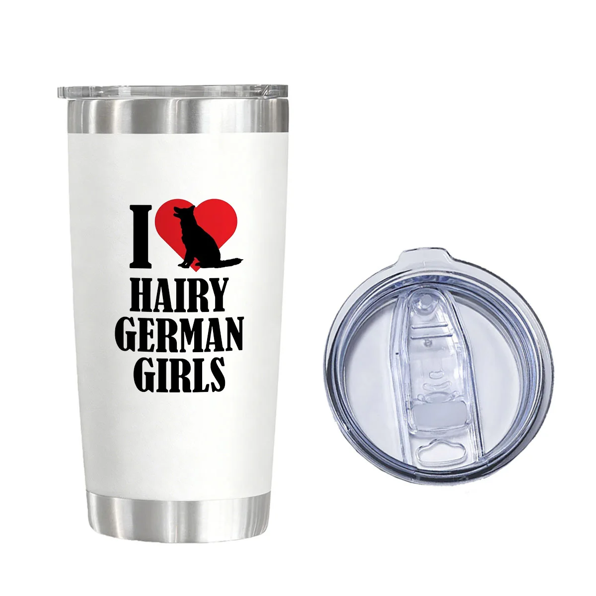 I Love Hairy German Girls Vacuum Flask 20 oz - German Shepherd Owner Gift Insulated Water Glass
I Love Hairy German Girls Vacuum Flask 20 oz - German Shepherd Owner Gift Insulated Water Glass