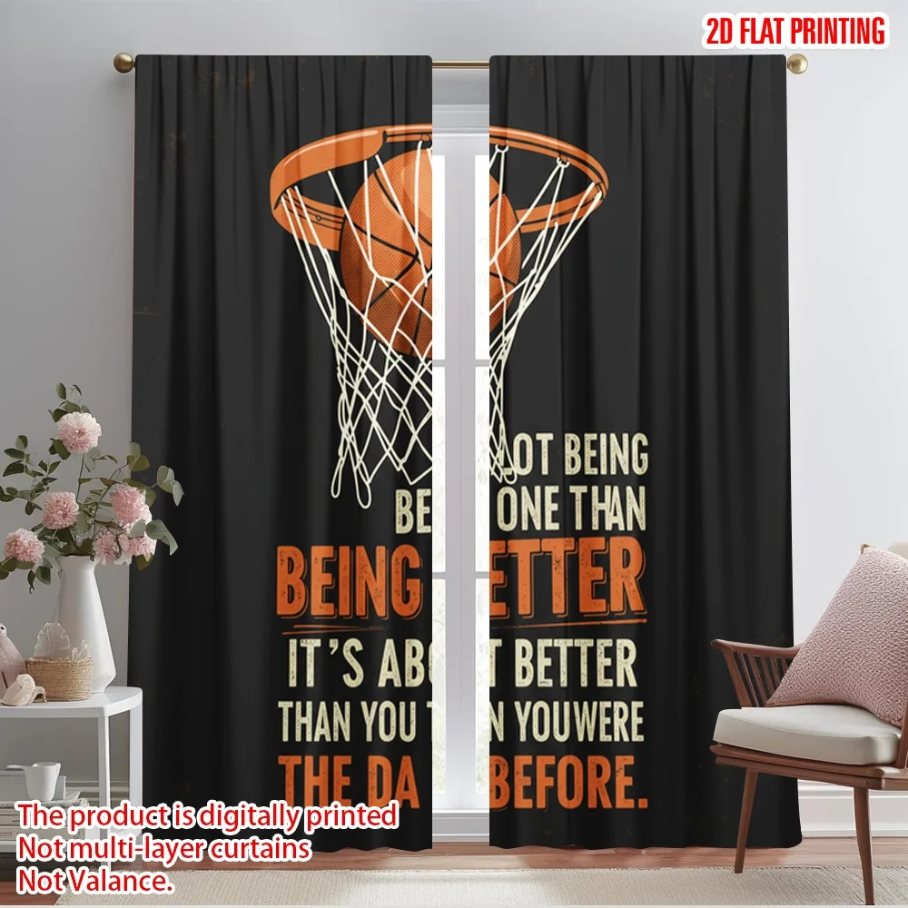 2pcs 2D flat printing Window Treatment Curtains Basketball Hoop Motivation Polyester Without Electricity Seasonal Party &
2pcs 2D flat printing Window Treatment Curtains Basketball Hoop Motivation Polyester Without Electricity Seasonal Party &