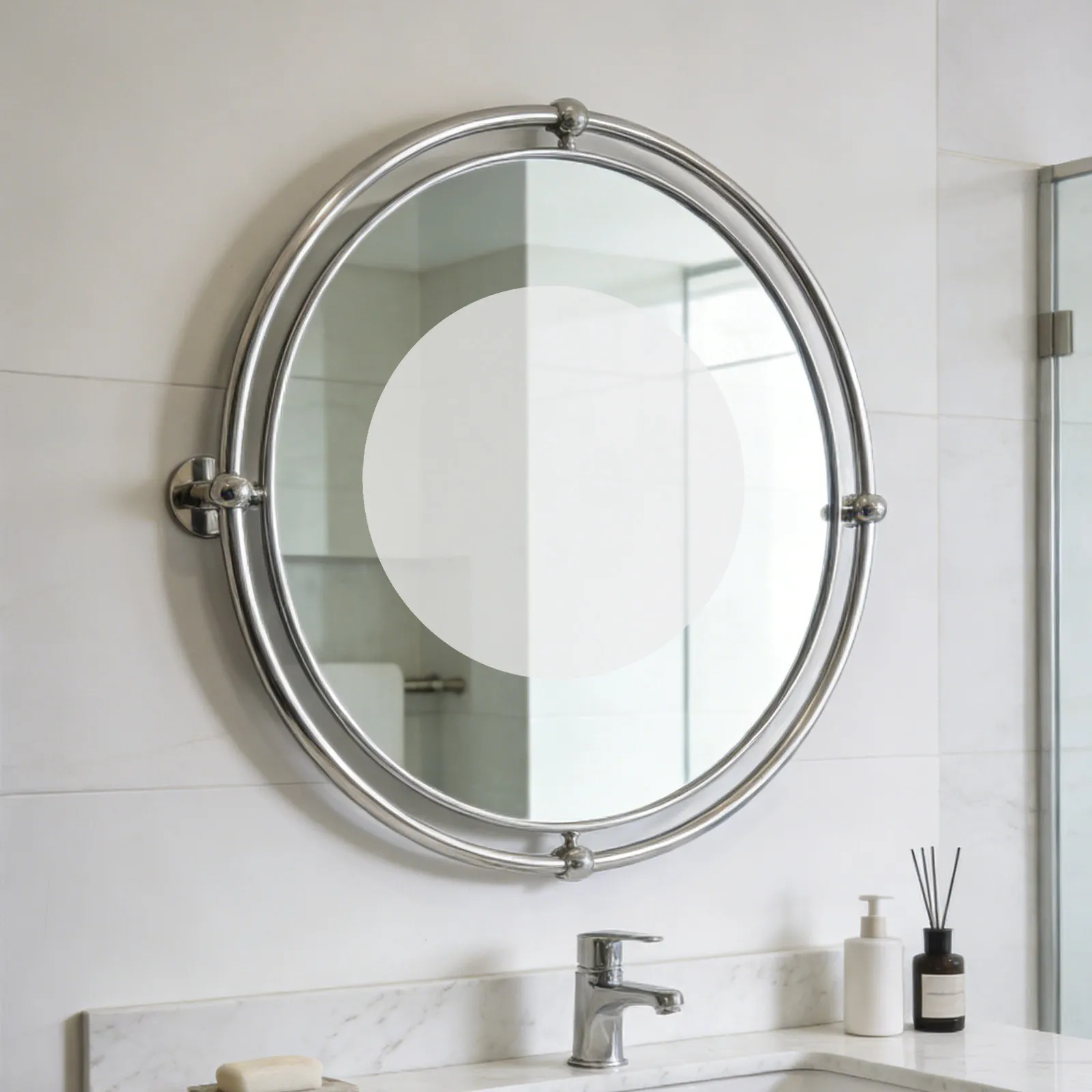 Anti-Fog Bathroom Mirror Film 5.91 Inch Round Waterproof Protective Sticker Shower Room Mirror Defogger Reusable Clear
Anti-Fog Bathroom Mirror Film 5.91 Inch Round Waterproof Protective Sticker Shower Room Mirror Defogger Reusable Clear