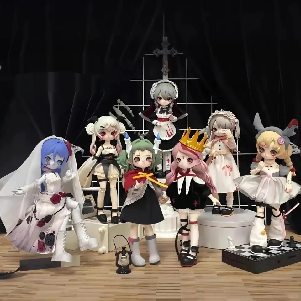 Nyssa Bjd Anime Figures Grotesque Nightmare Series Blind Box Pvc 15cm Bjd Action Figure Surprise Mystery Box Customized Gift Toy
Nyssa Bjd Anime Figures Grotesque Nightmare Series Blind Box Pvc 15cm Bjd Action Figure Surprise Mystery Box Customized Gift Toy