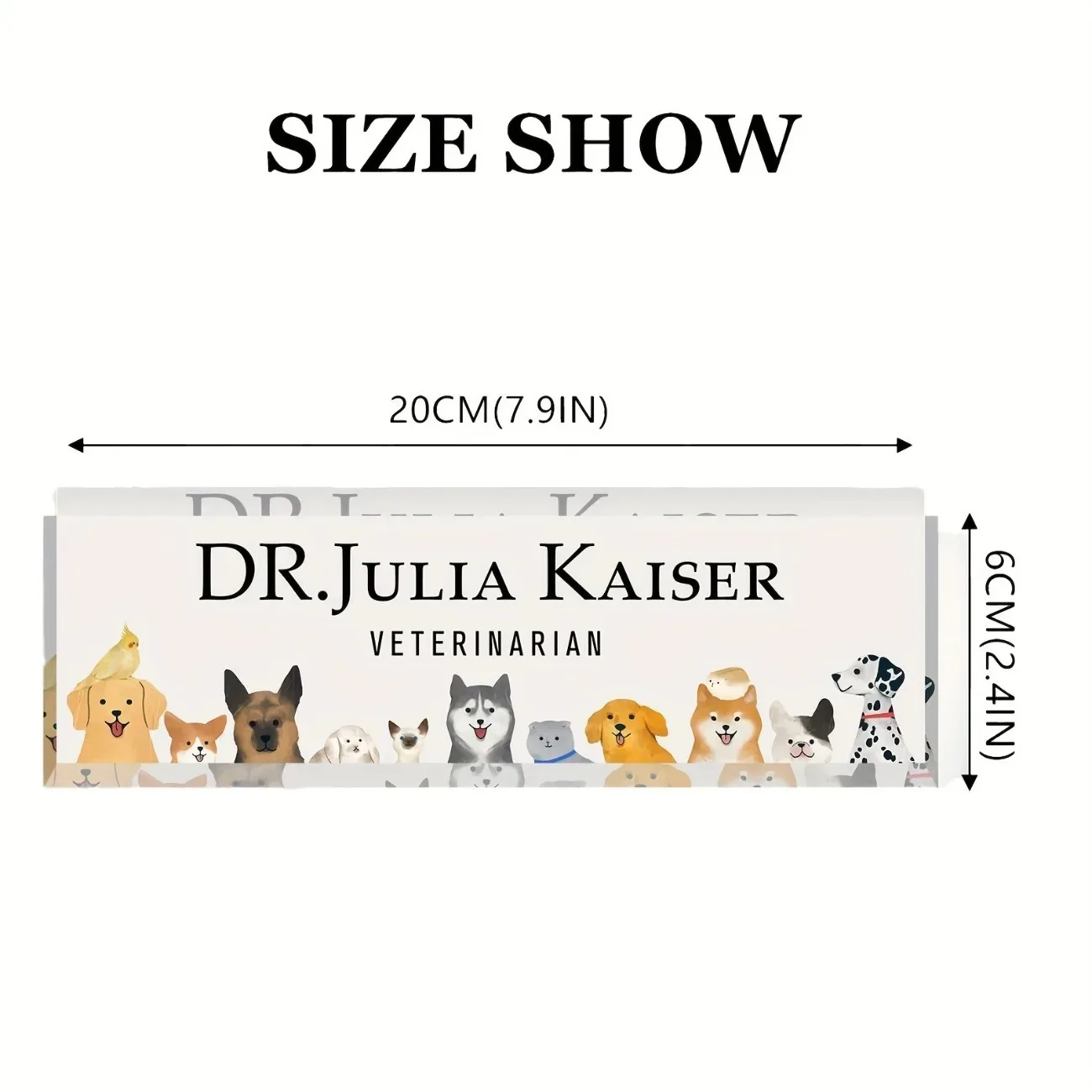 Custom Acrylic Desk Name Plate Dog Theme Personalized Customizable Waterproof Office Home Desk Decor (Only Decoration)
Custom Acrylic Desk Name Plate Dog Theme Personalized Customizable Waterproof Office Home Desk Decor (Only Decoration)
