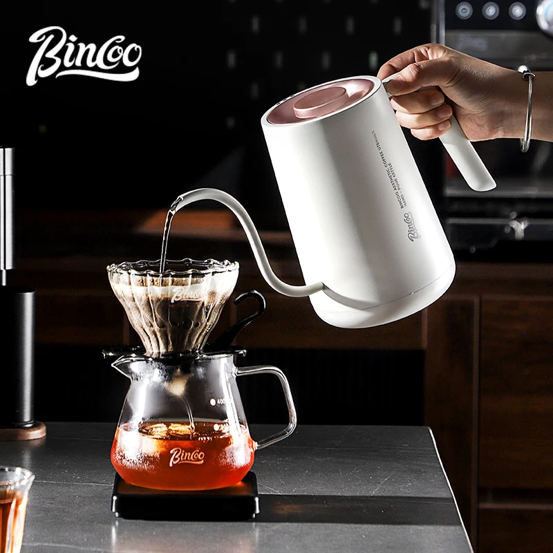 Bincoo 90 Degree Handmade Coffee Maker 0.9L Gooseneck Electric Kettle With Temperature Control Coffee And Tea Pot 220V 1500W
Bincoo 90 Degree Handmade Coffee Maker 0.9L Gooseneck Electric Kettle With Temperature Control Coffee And Tea Pot 220V 1500W