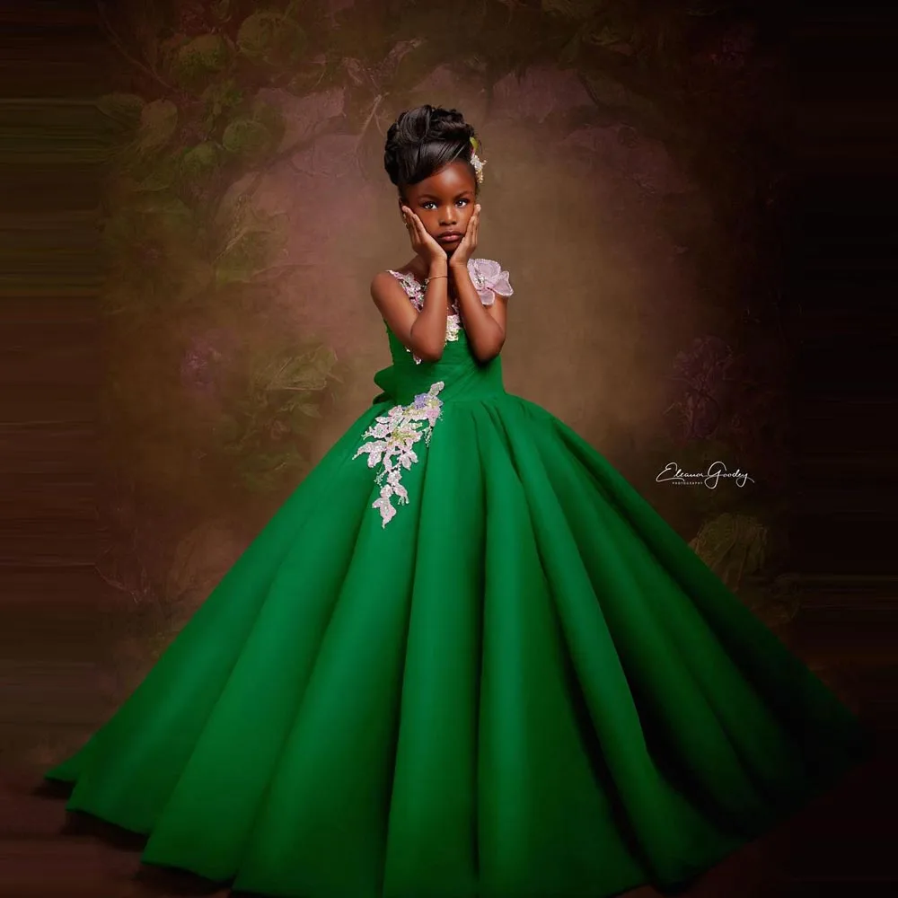 Hunter Green South Africa Child Prom Gown Sequins Appliques Flower Girl Dress For Wedding Birthday Party Gown A-line Kid Dresses
Hunter Green South Africa Child Prom Gown Sequins Appliques Flower Girl Dress For Wedding Birthday Party Gown A-line Kid Dresses