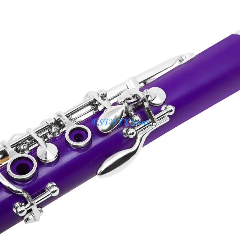 G6DE 17 Keys Flat Clarinet Plastic Clarinet with Plating Button Set with Clarinet Case, Music Instruments for Beginners
G6DE 17 Keys Flat Clarinet Plastic Clarinet with Plating Button Set with Clarinet Case, Music Instruments for Beginners