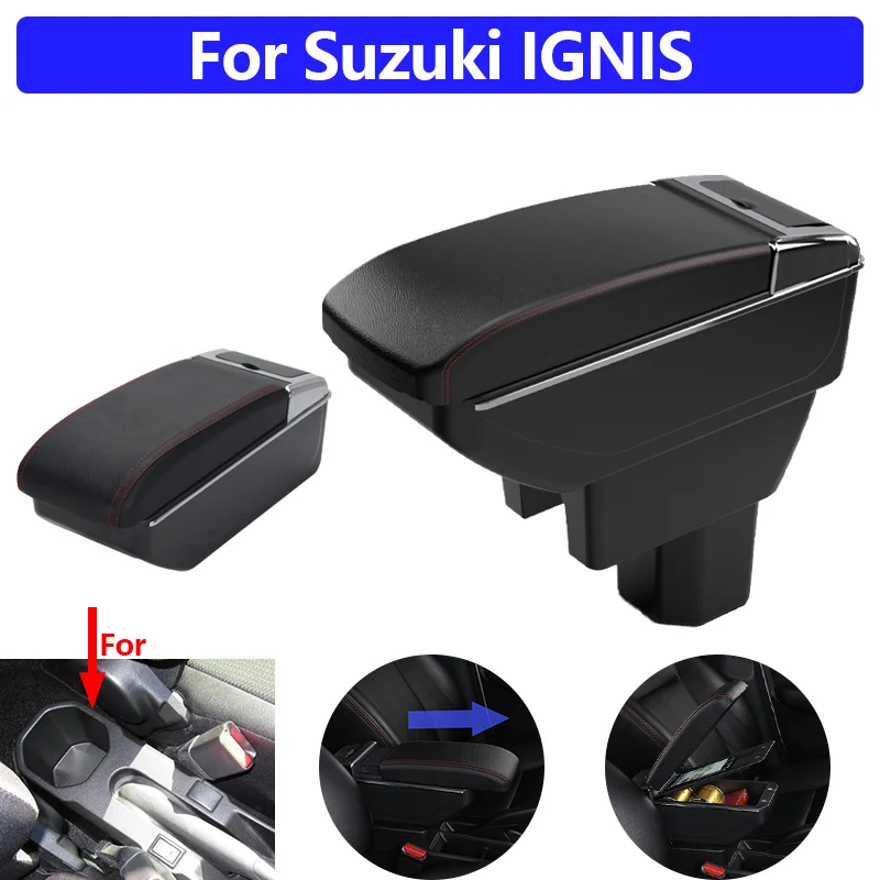 For Suzuki Ignis 2016-2025 Car Armrest Box Center Console Storage with Cup Holder PU Leather No Drilling Easy Install Adjustable
For Suzuki Ignis 2016-2025 Car Armrest Box Center Console Storage with Cup Holder PU Leather No Drilling Easy Install Adjustable