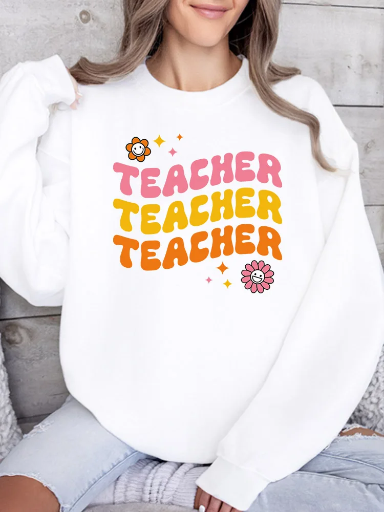 Женская толстовка с принтом Teacher and Sun, повседневный пуловер с длинными рукавами, свободный крой, уличная одежда для осени и зимы
Женская толстовка с принтом Teacher and Sun, повседневный пуловер с длинными рукавами, свободный крой, уличная одежда для осени и зимы