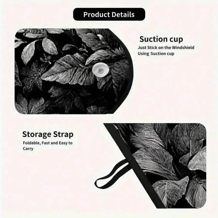 2D Flat Jungle Shadow Skull Car Sunshade With 4 Suction Cups Foldable Easy Install Universal Fit
2D Flat Jungle Shadow Skull Car Sunshade With 4 Suction Cups Foldable Easy Install Universal Fit
