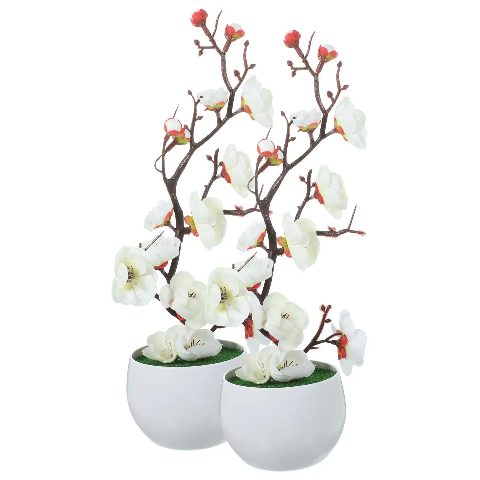 5pcs Artificial Potted Plum Blossom Faux Flowers Simulation Plant Desktop Garden naments Pink Purple Yellow White Colors
5pcs Artificial Potted Plum Blossom Faux Flowers Simulation Plant Desktop Garden naments Pink Purple Yellow White Colors