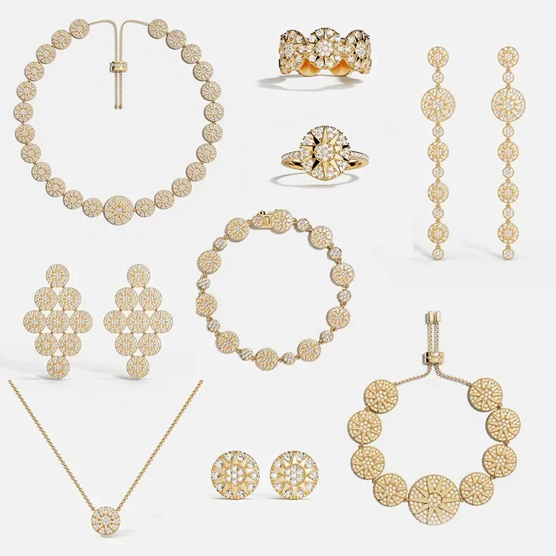 RP 925 Silver High Quality 2024 New Gold Sun Series Necklace Earrings Ring Bracelet For Women Luxury Designer Jewelry
RP 925 Silver High Quality 2024 New Gold Sun Series Necklace Earrings Ring Bracelet For Women Luxury Designer Jewelry