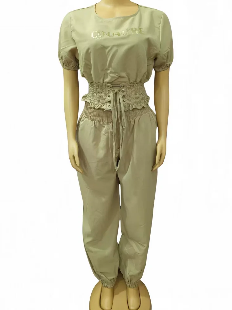 2 Pieces Women's Sets 2025 Spring Summer Pocket Pullover Suit Short Sleeve Tops And Pants Suits Two Piece Set Tracksuit Outfit
2 Pieces Women's Sets 2025 Spring Summer Pocket Pullover Suit Short Sleeve Tops And Pants Suits Two Piece Set Tracksuit Outfit