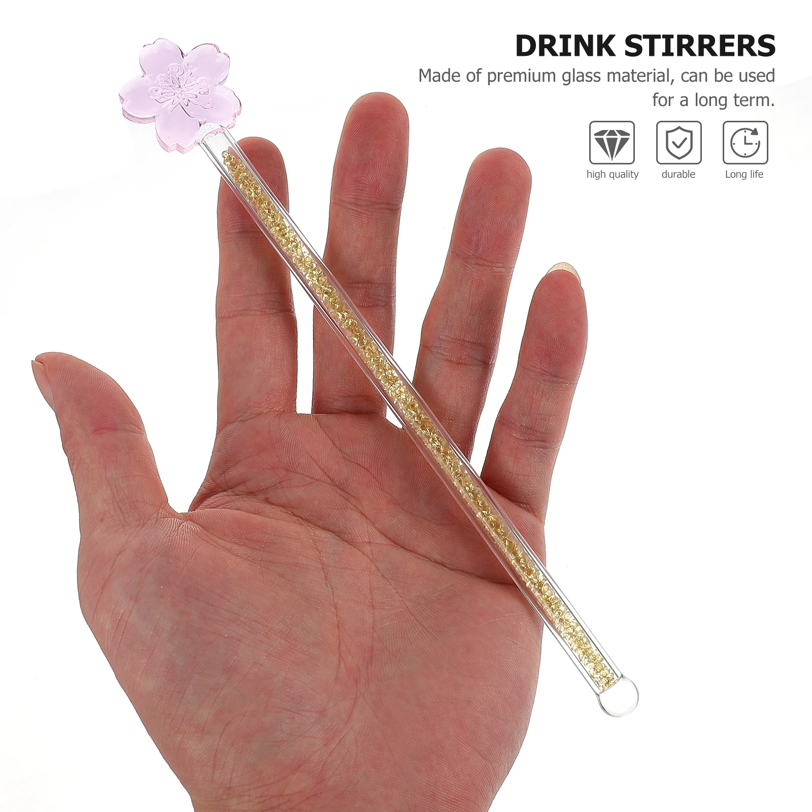 1Pc Elegant Glass Stirring Rod Creative Flower Design Milk Coffee Juice Drink Muddler Swizzle Stick For Kitchens Hotels
1Pc Elegant Glass Stirring Rod Creative Flower Design Milk Coffee Juice Drink Muddler Swizzle Stick For Kitchens Hotels