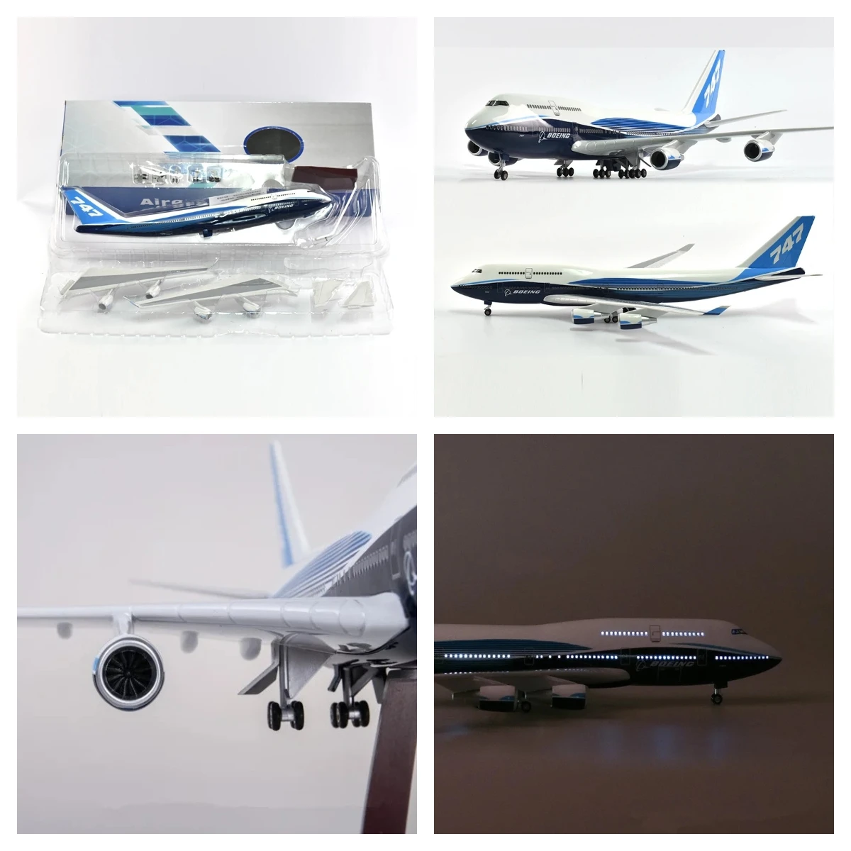 47cm Original B747 Plane Model 747 Prototype Airplane Model Aircraft Model 1/150 Scale Diecast Resin Airplanes Planes W Light
47cm Original B747 Plane Model 747 Prototype Airplane Model Aircraft Model 1/150 Scale Diecast Resin Airplanes Planes W Light