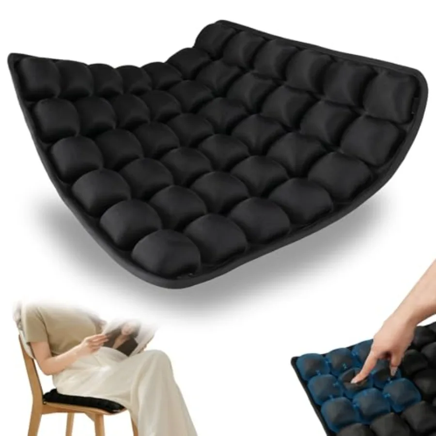 Travel Cushion Airplane Seat, Airline Seat Cushion for Long Flights, Press Type Air Inflatable Seat Cushion, 42 Airbags for Whe
Travel Cushion Airplane Seat, Airline Seat Cushion for Long Flights, Press Type Air Inflatable Seat Cushion, 42 Airbags for Whe