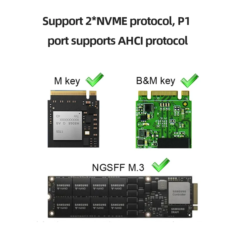 Well Made-Dual-Bay External Hard Disk Box Gen2x 20Gbps M.2 SSD Enclosure M/B M Key Solid Disk Case M.2 M.3 NVME PCI-E
Well Made-Dual-Bay External Hard Disk Box Gen2x 20Gbps M.2 SSD Enclosure M/B M Key Solid Disk Case M.2 M.3 NVME PCI-E