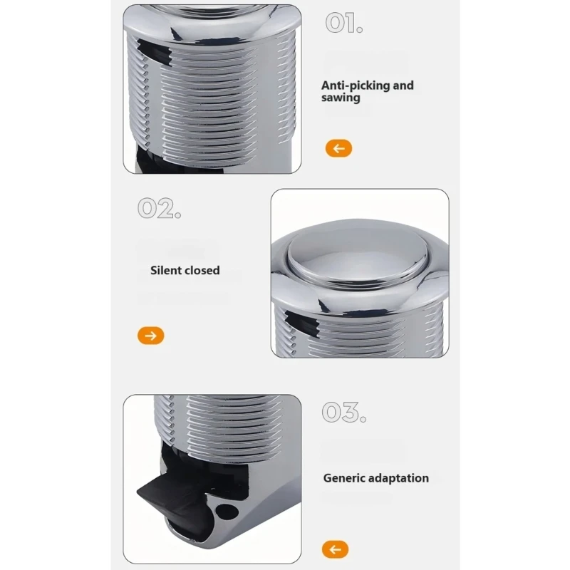 A70F RVs Drawer Lock With Press Release Mechanism Easy Installation Zinc Alloy Design Push Button Latches For Mobile Homes
A70F RVs Drawer Lock With Press Release Mechanism Easy Installation Zinc Alloy Design Push Button Latches For Mobile Homes