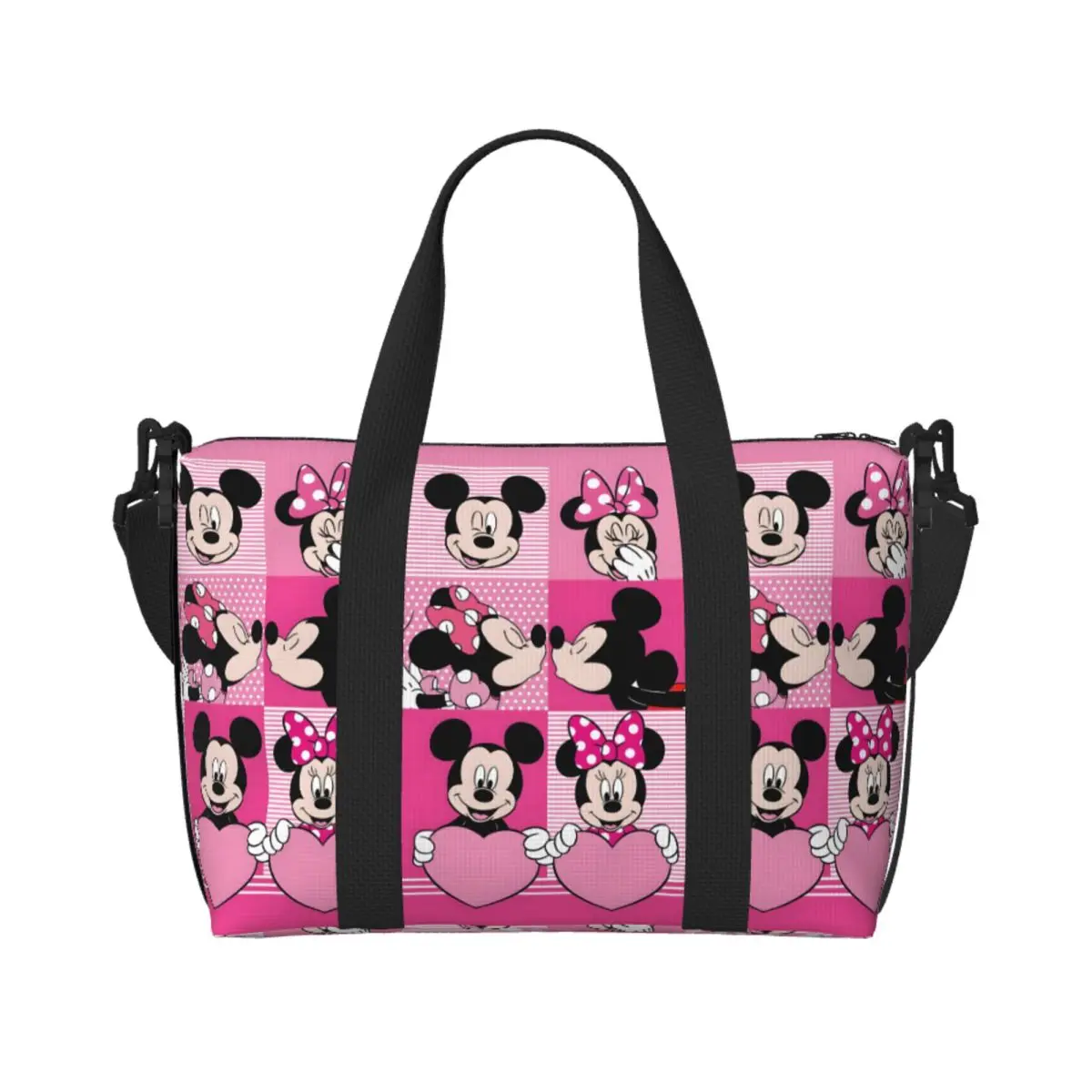 Custom Minnie Anime Mickey Mouse Cartoon Collage Beach Tote Bag Women Big Compartment Beach Gym Travel Bags
Custom Minnie Anime Mickey Mouse Cartoon Collage Beach Tote Bag Women Big Compartment Beach Gym Travel Bags