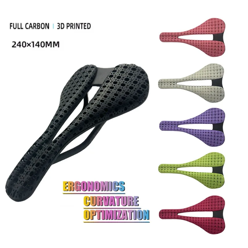 Ultra Light 3D Printing Carbon Bicycle Saddle for Road MTB Racing Comfortable Cushion Bike Seat Accessories
Ultra Light 3D Printing Carbon Bicycle Saddle for Road MTB Racing Comfortable Cushion Bike Seat Accessories