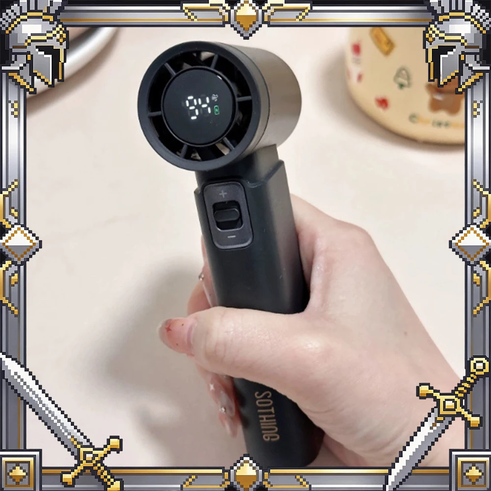 SOTHING Engine Slim Handheld Small Fan 11-Meter Gale Handheld Fan 15 Hours Of Strong Battery Life Low Noise And Light Weight
SOTHING Engine Slim Handheld Small Fan 11-Meter Gale Handheld Fan 15 Hours Of Strong Battery Life Low Noise And Light Weight