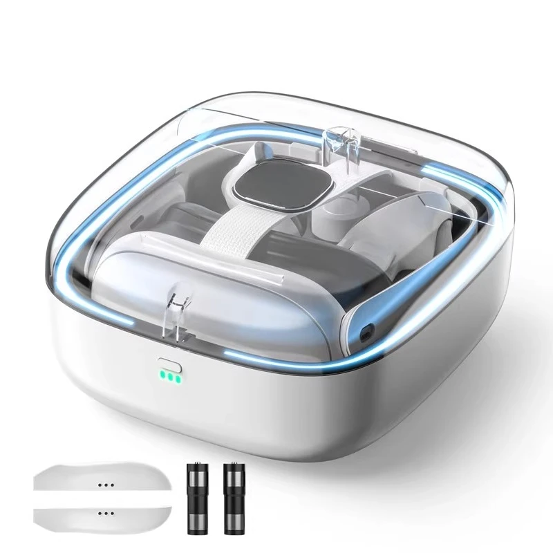 VR glasses charging compartment bracket, head handle magnetic base, storage box.
VR glasses charging compartment bracket, head handle magnetic base, storage box.