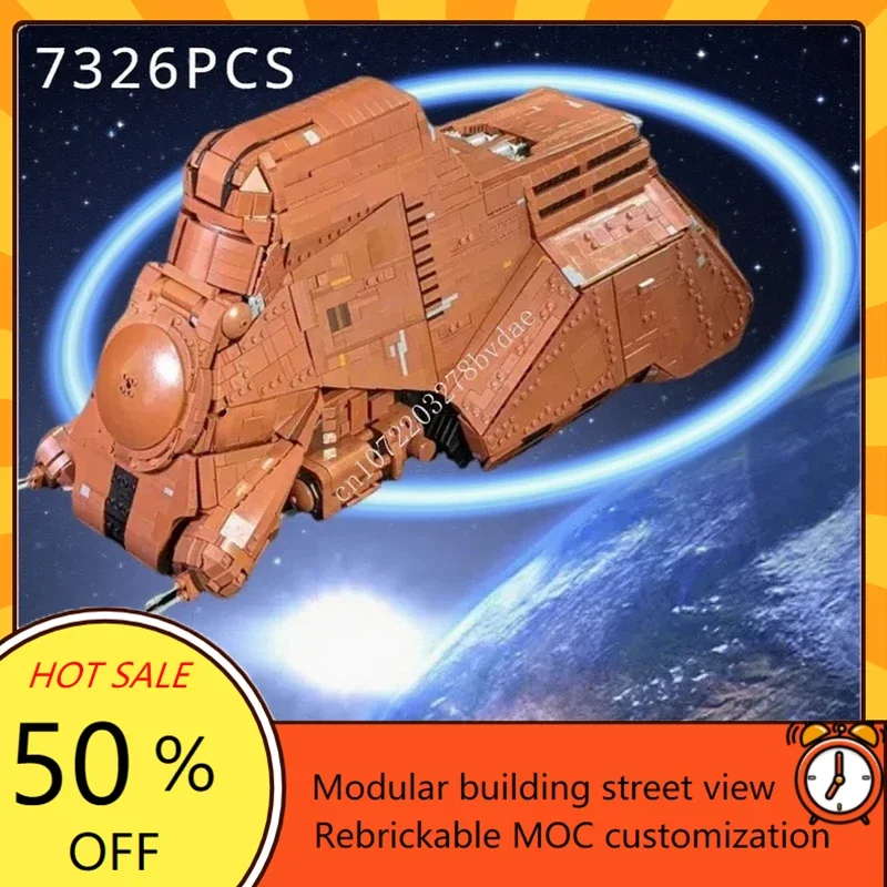 7326PCS UCCS MTT Space War Military MOC Battleship Model DIY Birthday Assembly Toy Architecture Puzzle Christmas Gift
7326PCS UCCS MTT Space War Military MOC Battleship Model DIY Birthday Assembly Toy Architecture Puzzle Christmas Gift