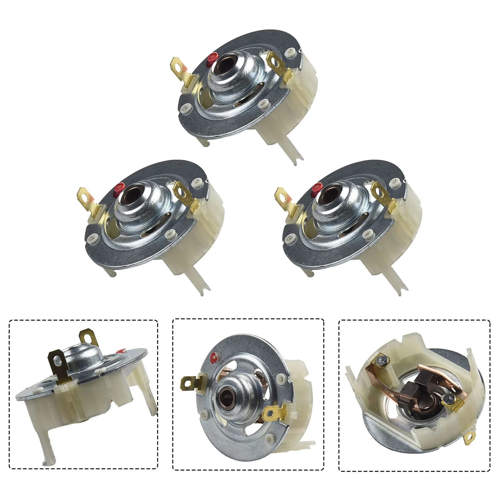 High Performance Carbon Brush Holders for Electric Drill Motors Includes Three Units Compatible with Model Series For 775/750
High Performance Carbon Brush Holders for Electric Drill Motors Includes Three Units Compatible with Model Series For 775/750