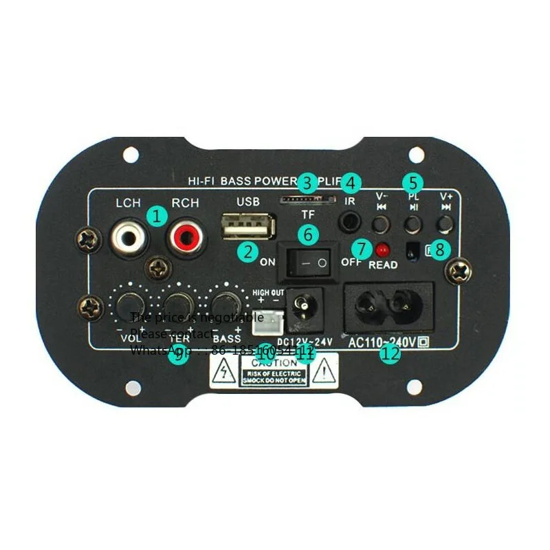 12V 24V 220V Subwoofer Hi-Fi Bass Power Amplifier USB Remote Control Car High-Power Bass Amplifier TDA2009 Amplifier Board
12V 24V 220V Subwoofer Hi-Fi Bass Power Amplifier USB Remote Control Car High-Power Bass Amplifier TDA2009 Amplifier Board