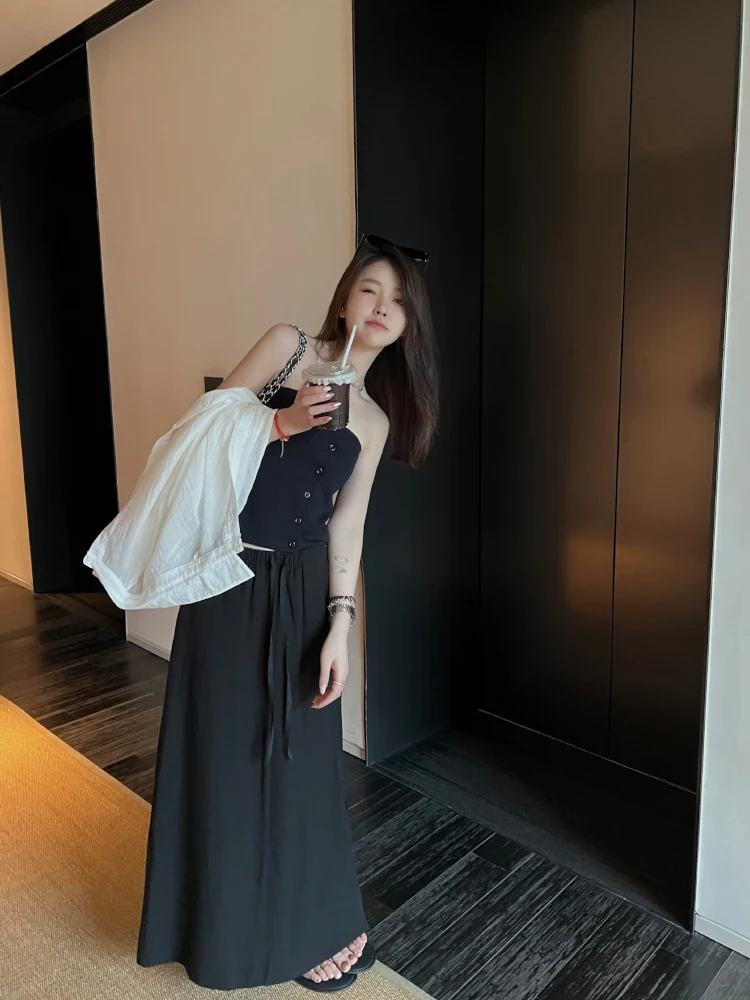 Летняя юбка Superniniyy 2024: повседневная, свободного кроя, из тяжелого шелка-лиоцелла и льна, с высокой талией, А-силуэт, базовая модель
Летняя юбка Superniniyy 2024: повседневная, свободного кроя, из тяжелого шелка-лиоцелла и льна, с высокой талией, А-силуэт, базовая модель