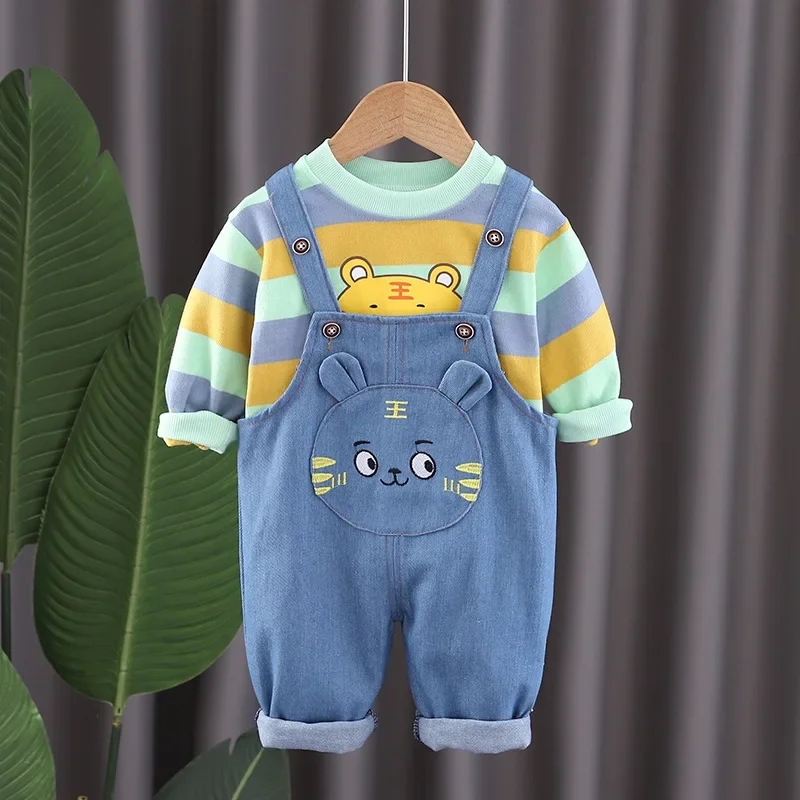 New Autumn Baby Boys Clothes Suit Children Cartoon Long Sleeved T-Shirt Overalls 2Pcs/Set Toddler Girls Clothing Kids Tracksuits
New Autumn Baby Boys Clothes Suit Children Cartoon Long Sleeved T-Shirt Overalls 2Pcs/Set Toddler Girls Clothing Kids Tracksuits