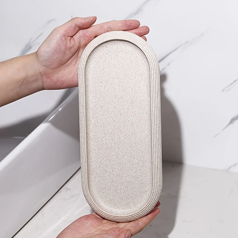 Resin Oval Tray for Towel and Jewelry Storage - Minimalist Sandstone Stripe Design Home Hotel Restaurant Decor Organizer
Resin Oval Tray for Towel and Jewelry Storage - Minimalist Sandstone Stripe Design Home Hotel Restaurant Decor Organizer