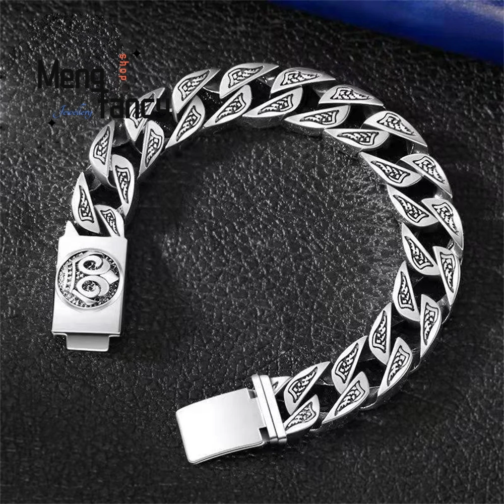 Silver Bracelet Personalized And Fashionable Wristwatch That Exudes A Powerful And Rugged Charm Fashion Jewelry Best Selling 
Silver Bracelet Personalized And Fashionable Wristwatch That Exudes A Powerful And Rugged Charm Fashion Jewelry Best Selling