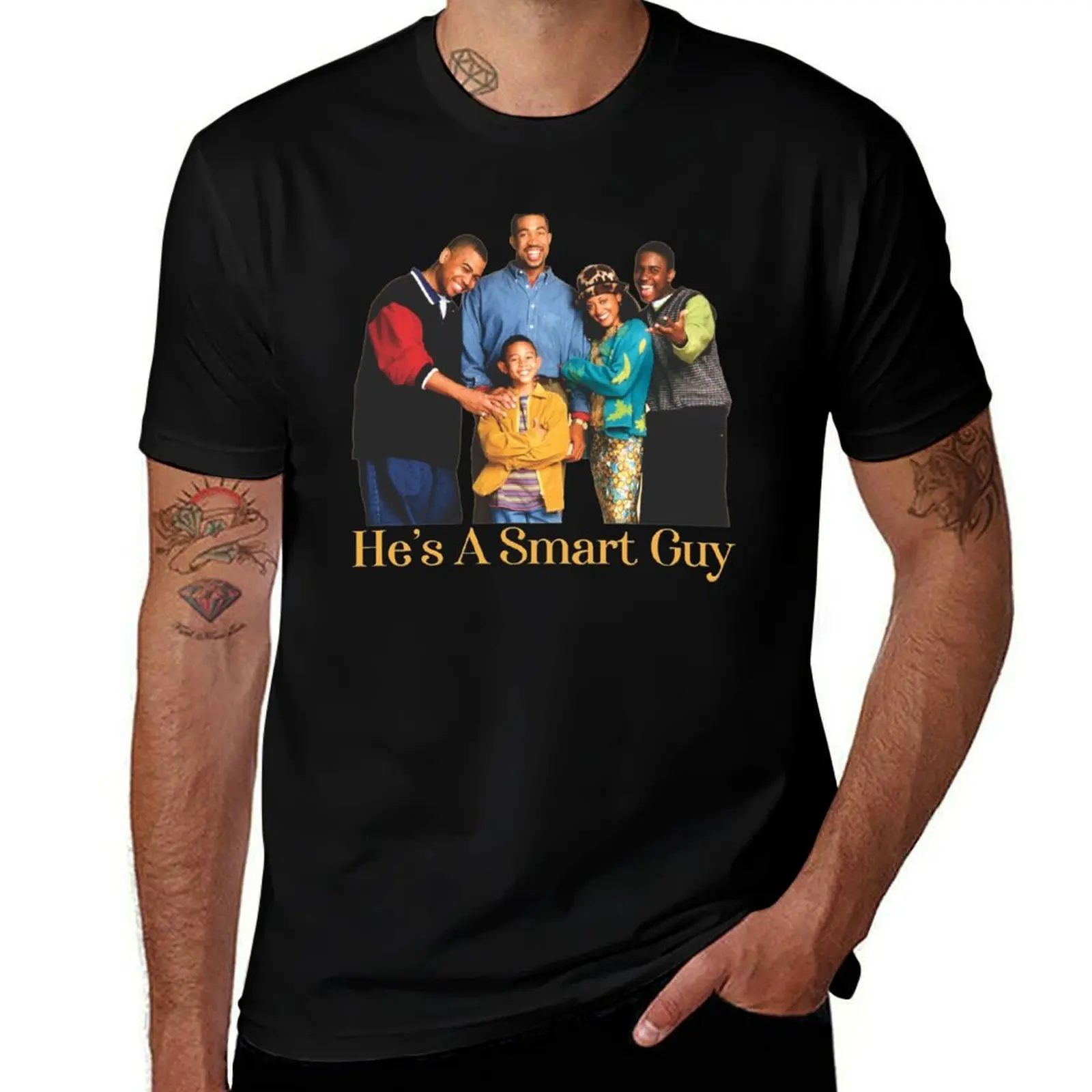 Футболка He's A Smart Guy - Smart Guy Lyrics, хлопковые мужские футболки, одежда в стиле аниме, одежда в стиле каваи, компрессионная рубашка для мужчин
Футболка He's A Smart Guy - Smart Guy Lyrics, хлопковые мужские футболки, одежда в стиле аниме, одежда в стиле каваи, компрессионная рубашка для мужчин