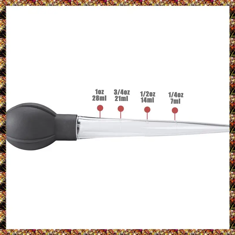 BTCL 28 Ml Kitchen Cooking Gadgets Turkey Oil Dropper Chicken Barbecue Food Baster Syringe Clear Tube Pipe
BTCL 28 Ml Kitchen Cooking Gadgets Turkey Oil Dropper Chicken Barbecue Food Baster Syringe Clear Tube Pipe