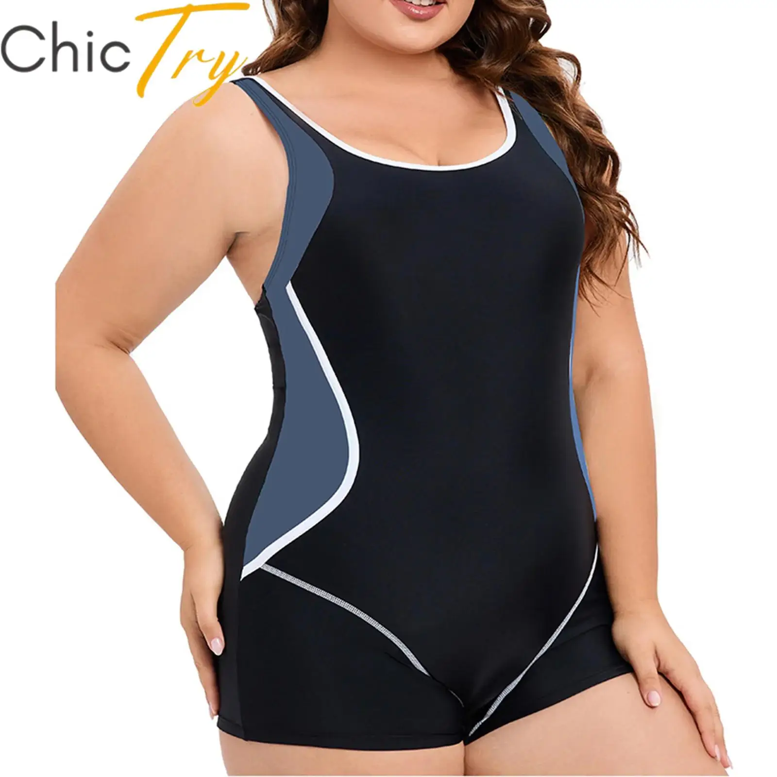 Womens One-Piece Swimsuit Beachwear Surfing Bathing Suit Sleeveless Color Block Printed Patchwork Swim Bodysuit Boyleg Swimwear
Womens One-Piece Swimsuit Beachwear Surfing Bathing Suit Sleeveless Color Block Printed Patchwork Swim Bodysuit Boyleg Swimwear
