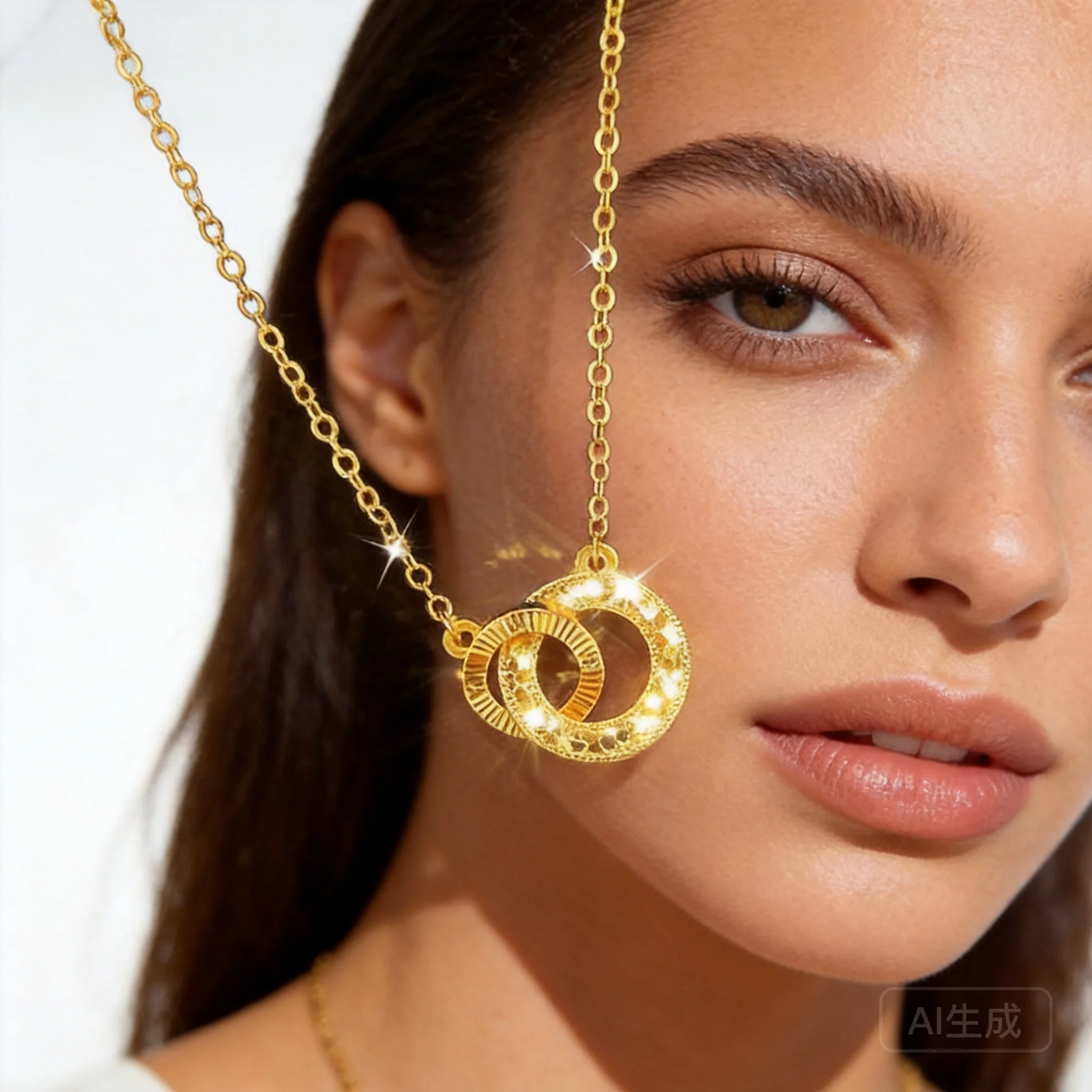Vietnamese Sand Gold Interlocking Double Ring Necklace For Women 2026 Light Luxury Dainty Clavicle Chain For Daily Wear Birthday
Vietnamese Sand Gold Interlocking Double Ring Necklace For Women 2026 Light Luxury Dainty Clavicle Chain For Daily Wear Birthday