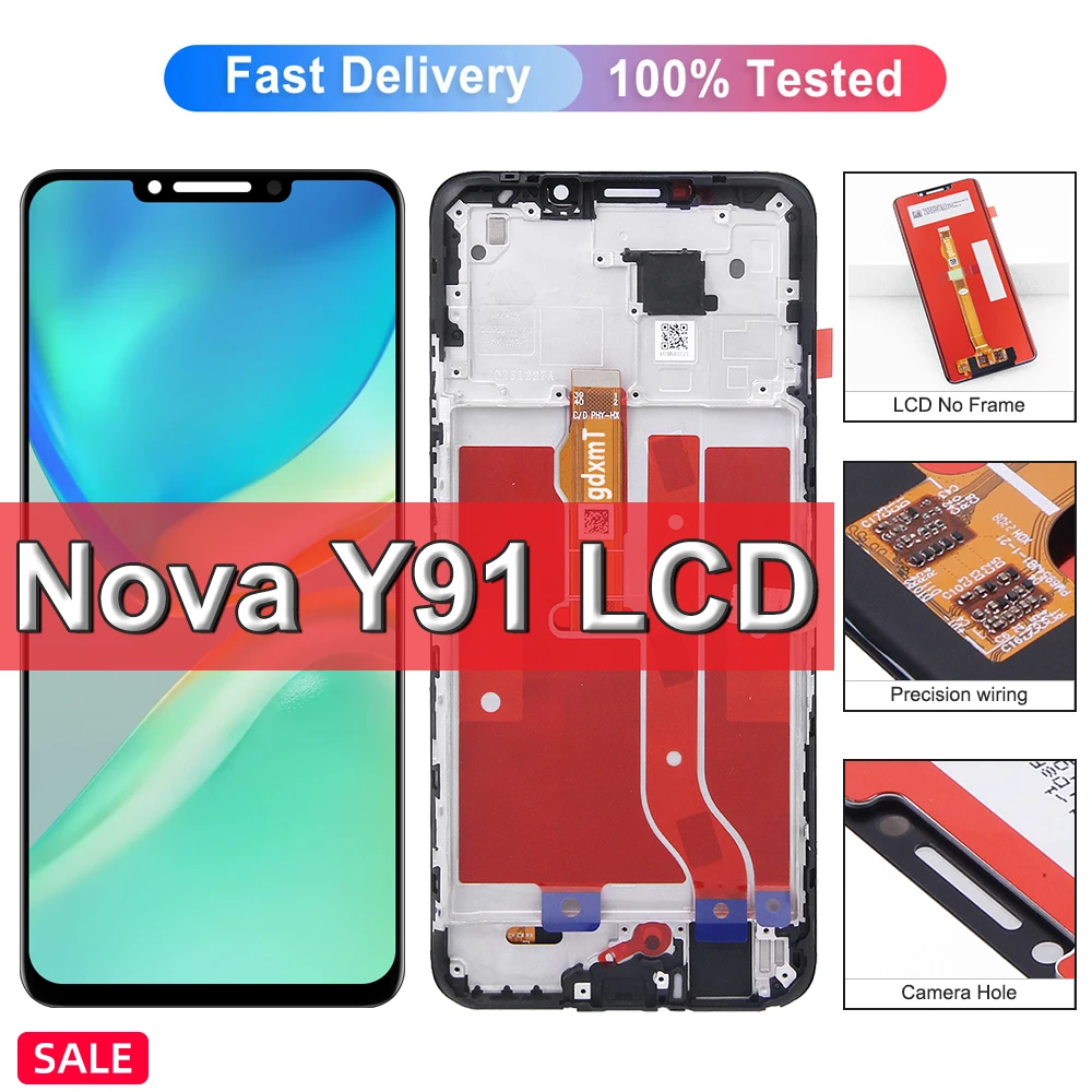 Дисплей для Huawei nova Y91 STG-LX1 ЖК-дисплей, преобразователь сенсорного экрана в сборе, замена экрана дисплея nova Y91
Дисплей для Huawei nova Y91 STG-LX1 ЖК-дисплей, преобразователь сенсорного экрана в сборе, замена экрана дисплея nova Y91