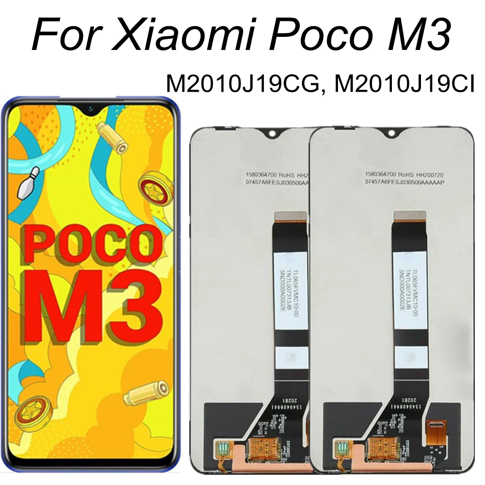 6.53 For Xiaomi Poco M3 LCD With Frame Display FHD Screen For POCO M3 Display LCD Screen 10-Touch M2010J19CT/CG
6.53 For Xiaomi Poco M3 LCD With Frame Display FHD Screen For POCO M3 Display LCD Screen 10-Touch M2010J19CT/CG