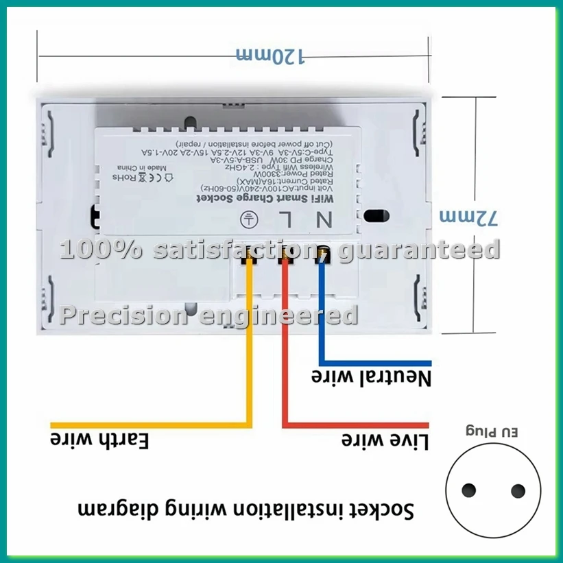 Умная Wi-Fi розетка Tuya 15A с USB Type-C для дома, черная, стандарт ЕС (ABWO)
Умная Wi-Fi розетка Tuya 15A с USB Type-C для дома, черная, стандарт ЕС (ABWO)