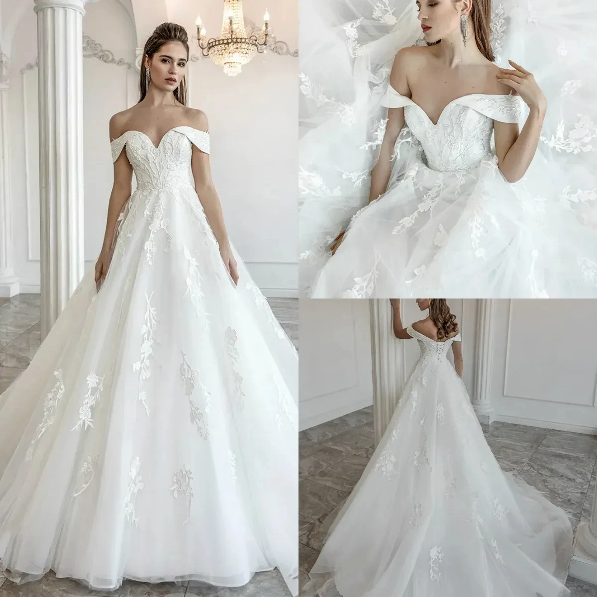 Customized 2026 Elegant Chiffon Decal New A-Line Wedding Dress With Off Shoulder Sleeves And Backless Sexy Plus Size Bridal Gown
Customized 2026 Elegant Chiffon Decal New A-Line Wedding Dress With Off Shoulder Sleeves And Backless Sexy Plus Size Bridal Gown