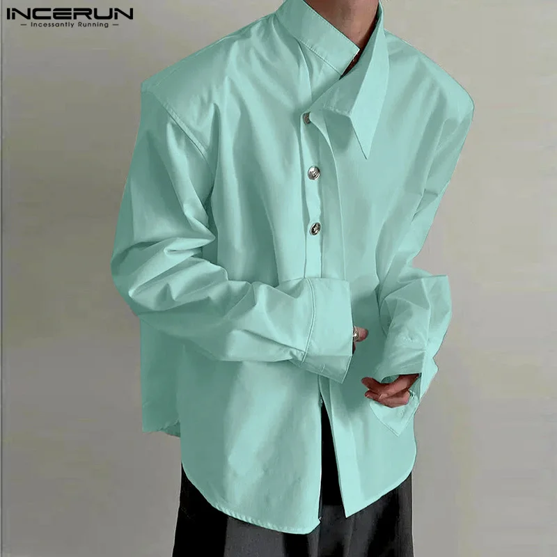 INCERUN Men Shirt Solid Color Lapel Long Sleeve Button Casual Men Clothing Streetwear 2025 Oversize Korean Style Male Shirts
INCERUN Men Shirt Solid Color Lapel Long Sleeve Button Casual Men Clothing Streetwear 2025 Oversize Korean Style Male Shirts